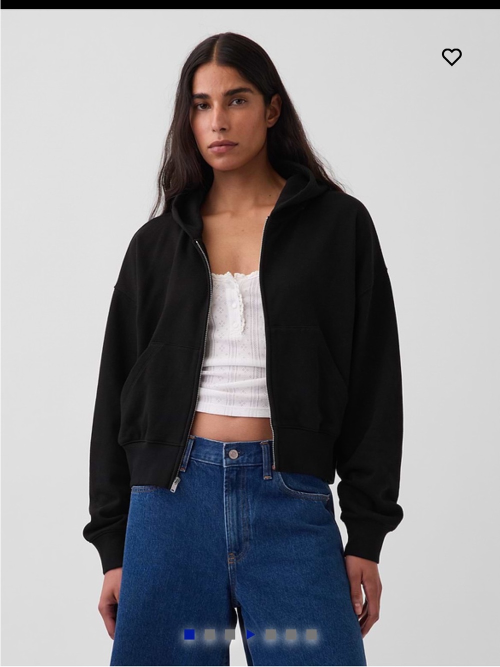 Gap VintageSoft Terry Zip Hoodie